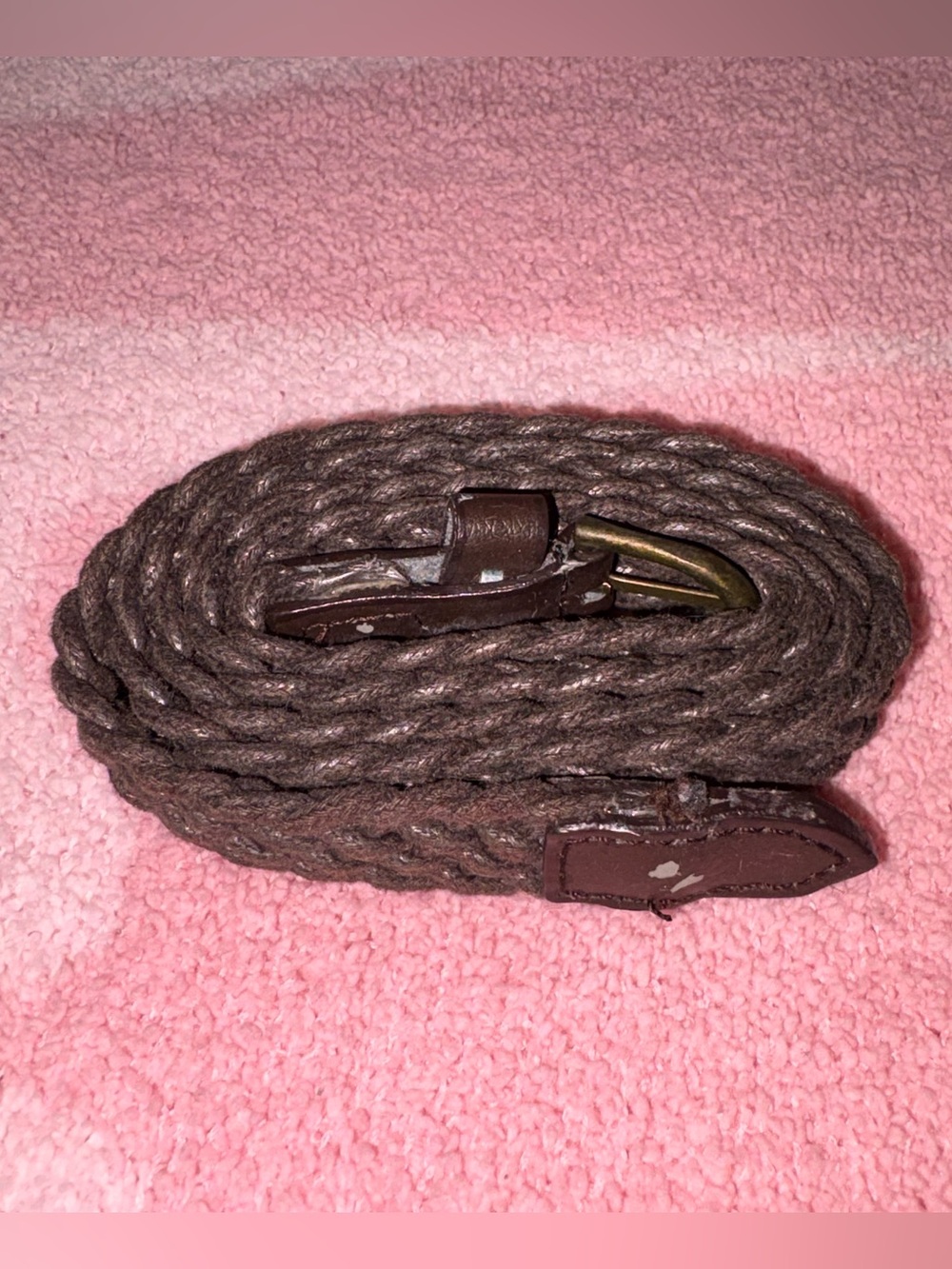 Brown Braided Belt